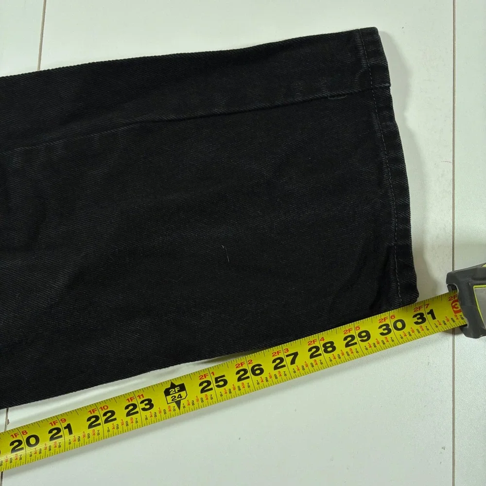 Levis 505 Regular Fit Jeans 34x31 Black Straight Leg Denim USA Cowboy